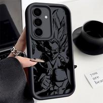 D-Dragon Balls Goku Vegeta telefono dėklas Samsung S26 S25 S24 S23 S21 S20 Ultra For Galaxy S25 S24 FE S26 Plus Funda Minkštas dėklas Galaxy S20 gray