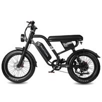 MAXTURN MX10 yra 500 W elektrinis dviratis ilgo nuotolio, 20 colių ratai, didžiausias nuvažiuojamas atstumas iki 70 kilometrų. juoda