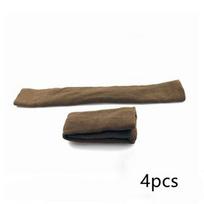 Knitted Yarn 4 Pieces Extended Table  Chair Leg Guard Stool Chair Fabric Protection Cover Double-layer Padded Non-Slip Mute Bump brown
