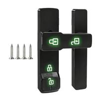 Premium Double Lock Slide Bolt Door Latches Concealed Screws For Maximums Security And Anti Pry Durability Zincs Alloys juoda