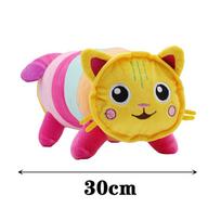 New Gabbys Plush Toy Mercat Cartoon Stuffed Animals Smiling Cat Car Hug Gaby Girl Birthday Gift doll house Cuddly Fluffy Huggable Kawaii Comfort 2 yellow