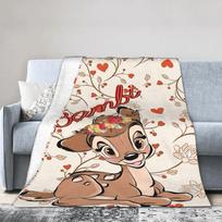 Bambis ir Draugai Flanelinis pledas Žieminis Minkštas Šiltas Mėtomasis pledas Berniukui Mergaitei Svetainei Juokingas Lovatiesė Sofos Lovo Dangalas 75x90cm