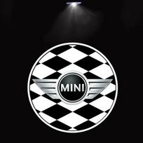 2 vnt. LED pasitikimo žibintai, automobilio durų projektoriai, skirti BMW Mini Cooper One S JCW Countryman R56 R50 R53 F56 F55 R60, priedai sfzkd77