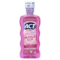 Vaikams, Fluoridinis burnos skalavimo skystis dantų ėduonies prevencijai, „Bubble Gum Blowout“, 16,9 fl oz (500 ml) pink