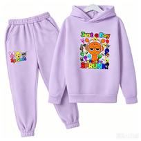 Sprunki vaikiški drabužiai Hoodies+kelnės Amžius 2-12 Berniukas Mergaitė Incredibox Anime figūrėlės Megztinis Pavasaris Ruduo Megztinis vaikams Rinkiniai 130 gray