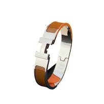 Klasikinė Paprasta Madinga Unisex Lengvo Prabangumo Tendencija Meilė Namai Raidė Titano Plieno Apyrankė Papuošalas Kasdieniam Dėvėjimui Aksesuaras 19#12MM white