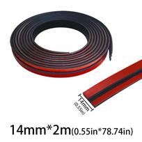 Car Rubber Seal Strips Auto Seal Protector Roof Rubber Sealing Strip Noise Insulation Accessories Roof Window Seal Strips black