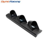 2  52mm Universal Black A Pillar Pod Triple Gauge Holder Pod Right Hand Drive Gauge pod Car meter black
