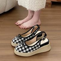 New Style of Flip-flops Thick-soled Sandals and Fisherman's Shoes 40 juoda