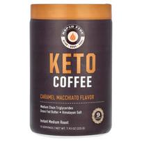 Rapidfire Keto Coffee Caramel Macchiato Instant Medium Roast 225g - 1 ea black
