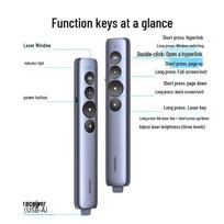 UGREEN Red Laser Presentation Clicker gray