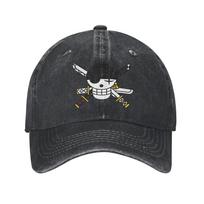 Casual Zoro Roronoa Ones Pieces Baseball Cap Men Women Distressed Washed Snapback Hat Outdoor Summer  Unstructured Soft Caps Hat One Size gray