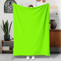 Ryškios žalios spalvos didelis pledas, minkštas kvėpuojantis dygsniuotas užtiesalas sofai, skalbiamas mašinoje, 100 % poliesterio metikas Size: 75*100cm, Weight: 280 GSM green