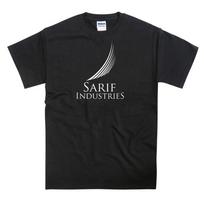 Deus Ex Sarif Industries inspired Logo Emblem PS4 Xbox Game T-shirt 150 black