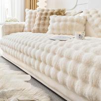 Sofos užvalkalas Šiltas triušio pliušinis užvalkalas sofai rudeninis žiema naujas audinys Sofa užvalkalas antklodė Velvet svetainė namams 90*240CM