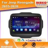 Multimedia grotuvas Jeep Renegade 2016-2020 m. Carplay Android Auto automobilinis radijas stereo 4G WiFi 4 core 2GB+32GB carplay blue