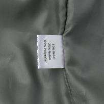 Herringbone stand-up collar jacket European and American autumn and winter new zipper with pocket top loose woolen coat L gray