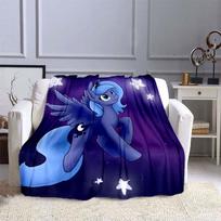 „My Little Pony“ antklodės „Unicorn“ flanelinės antklodės „Super Minkštos“ antklodės „Sofos sofos“ Svetainės Animacinių filmų antklodės 75x90cm gray