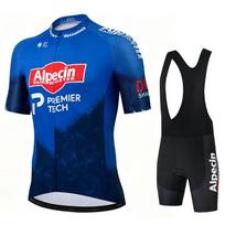 Alpecin Pro Dviratininkų Džersio Rinkiniai Vyriškos Šortai su Petnešėlėmis Dviračių Trumpomis Rankovėmis Bicicleta Drabužiai Dviratininko Džersis Ciclismo Hombre Juodi Rinkiniai M