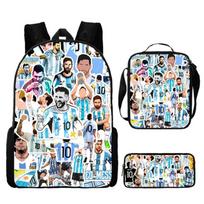 Messi Futbolo Žvaigždės Kuprinės Rinkinys Su Nailono Medžiaga Mokyklai Ir Daiktams Laikyti Style 8