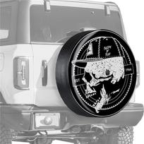 Atsarginio rato dangtelis, tinkantis Ford Bronco, skaitmeniniu būdu spausdintas individualus automobilio raštas, tinkantis keliems Ford Bronco modeliams, Automobilių aksesuarai 14inch white