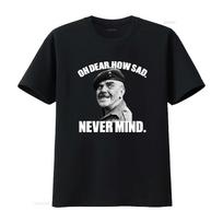 Oh Dear How Sad Never Mind Windsor Davies Ain'T Half Hot Welsh Wales Mum T shirt Funny Print JHND vintage Washed Versatile XS black