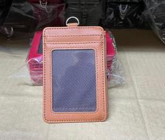 Golden Bay Multi-Card ID Badge Holder with Key Ring, Retractable Clip, Lanyard, and Coin Wallet gray