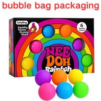 Schylling Needoh Mini Set Nice Cube & Mini Cat &Sports Ball Slow Rebound  Sensory Toy Stress Relief  Blind Box Party Gift black
