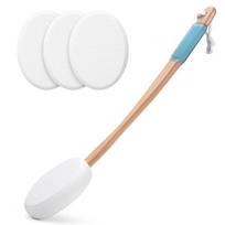 Gentle Body Exfoliator Brush With Slip proof Handle For Effective Dead Cell Removal In Shower Body Scrubber 1 white