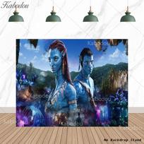The Avatar Backdrop Cover Boys Kids 1st Birthday Party Decorations Baby Shower Banner Poster Background Wall Photography Props Vinyl-125x100cm gray
