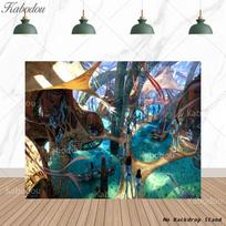 The Avatar Backdrop Cover Boys Kids 1st Birthday Party Decorations Baby Shower Banner Poster Background Wall Photography Props Vinyl-125x100cm gray