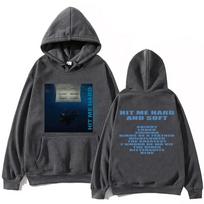 Hit Me Hard And Soft  Billie men's hoodie Harajuku pattern printed hoodie Fan casual hoodie High-quality Sweatshirt 2XL black