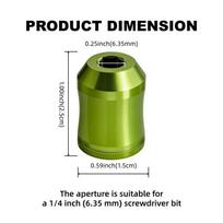 Portable Magnetizer And Demagnetizer For Screwdriver Bits Strong Adsorption Ring For Secure Fit In Tight Spaces For Workers A2 green