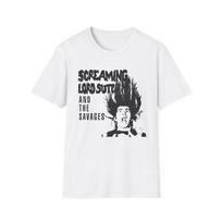 screaming lord sutch and the savages custom rock and roll tshirt Unisex T-Shirt L black