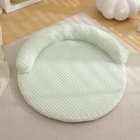 Dog Round Cool Cushion Summer Breathable Ice Pad Cat Bed Cushion Non-slip Dog Sleeping Mat for Puppy Kitty Pet Kennel 90CM