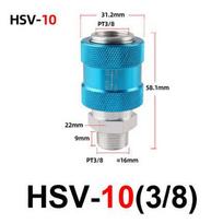 Slide Valve Pneumatic Manual Slide Valve Flow Control Manual Switch G1/8 1/4 3/8 1/2 For BSPT Thread HSV-06 HSV-08 HSV-10 HSV-15