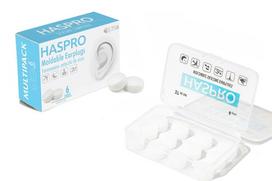 Haspro MOLD 6P Balti lieti ausu kištukai - 6 poros