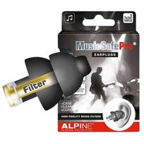 „Alpine MusicSafe PRO“ ausų kamštukai muzikantams – juodi