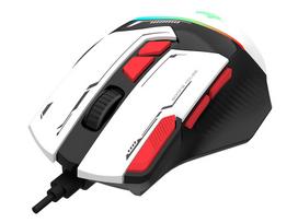 Tracer 47840 Spectra Gaming Mouse, White/Black/Red With RGB