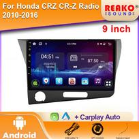 Android grotuvas DVD Honda CRZ CR-Z 2010-2016 Automobilio radijo imtuvas Galvos blokas Automobilio Carplay Multimedia Navigacija 2din Ekranas GPS Jutiklinis 4 core 2GB+32GB carplay orange