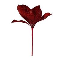 Artificial Christmas Poinsettia Catching Festive Design raudona