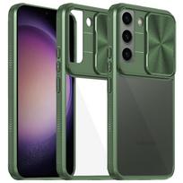 Samsung Galaxy S23 Plus Case, Slide Camera, Green