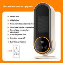 1200W Didelės galios elektrinis šildytuvas Žiemos namų biuro stalo šildymo ventiliatorius Keraminis PTC šildymas Mažas šilto oro pūstuvas orange