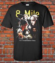 8 Mile 90s Bootleg Style Graphic T shirt Unisex T-Shirt XXXL gray