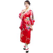 Cosplay Helovino Kimono Raudonas Povas Raudonas [Skaidrus Akmuo] Moteriškas Moteriškas red