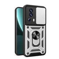 Kameros apsauginis dėklas skirtas Xiaomi 13 Lite 13 Pro 12T Pro 12T 12 Pro Mi12 11T Pro Mi 11 Lite 11i Šarvuotas hibridinis žiedas Galinis dangtelis For Xiaomi 11 Lite sidabras