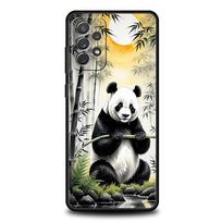 Baby Panda Phone Case for Samsung Galaxy A55 A35 A15 A14 A13 A25 A54 A51 A71 A72 A73 A32 A52 A41 5G Soft TPU Shell Fundas Capas Samsung A35 gray