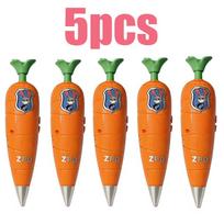 1/3/6/10Pcs Zootopia 2 Carrot Recorder Pen | Judy & Nick Style For Kids | 60S Mini Recorder | 2-In-1 Gel Pen Stationery pink