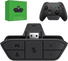 OLCLSS Stereo ausinių adapteris Xbox, Xbox valdikliui, garso balanso reguliavimas, garsas, balsas, maža delsa, One/One S/X/Elite 1/Elite2/Series S/X juoda