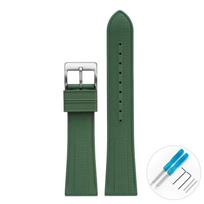 Fluoro Rubber Strap for Blancpain X Swatch 22mm Sport Waterproof Premium FKM Replace Watch Band for Men Women with tools 22mm black